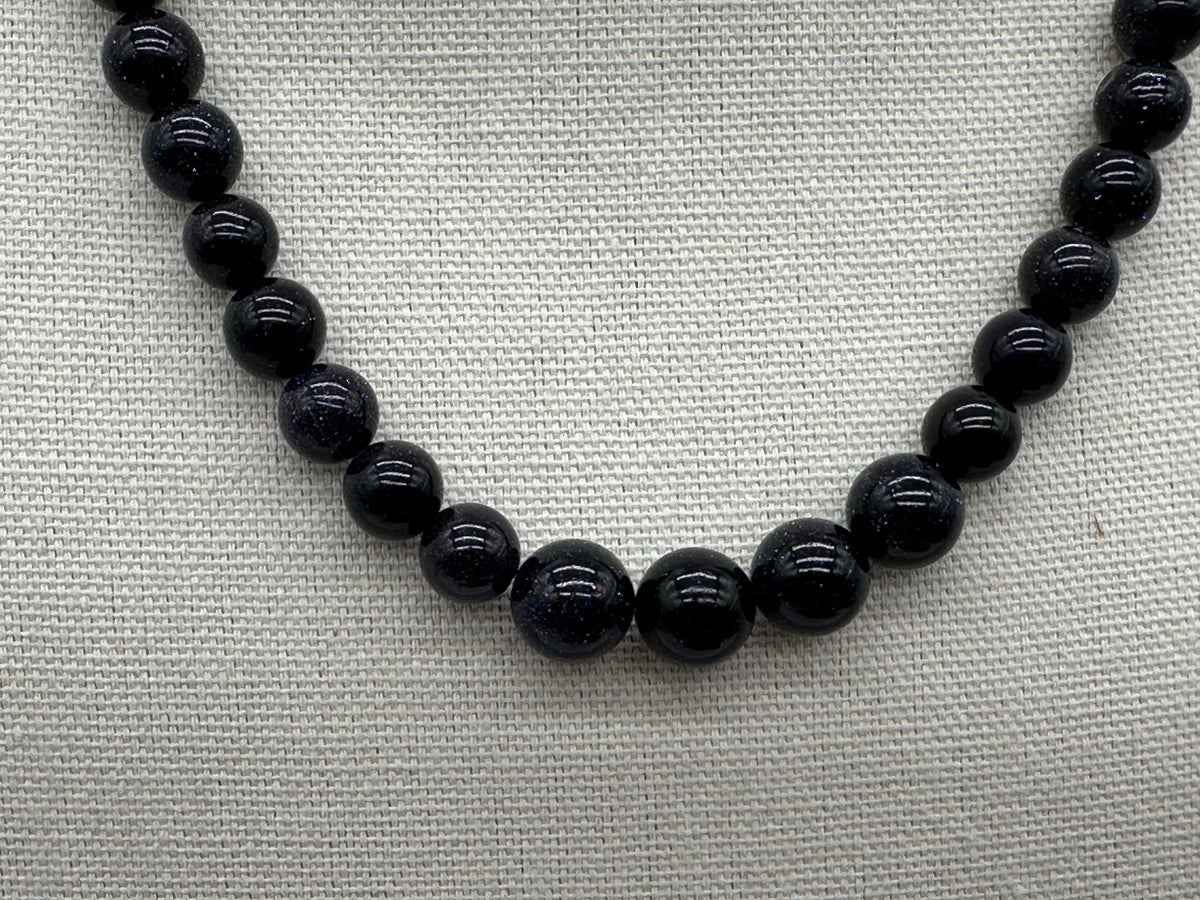 Purple Goldstone Necklace