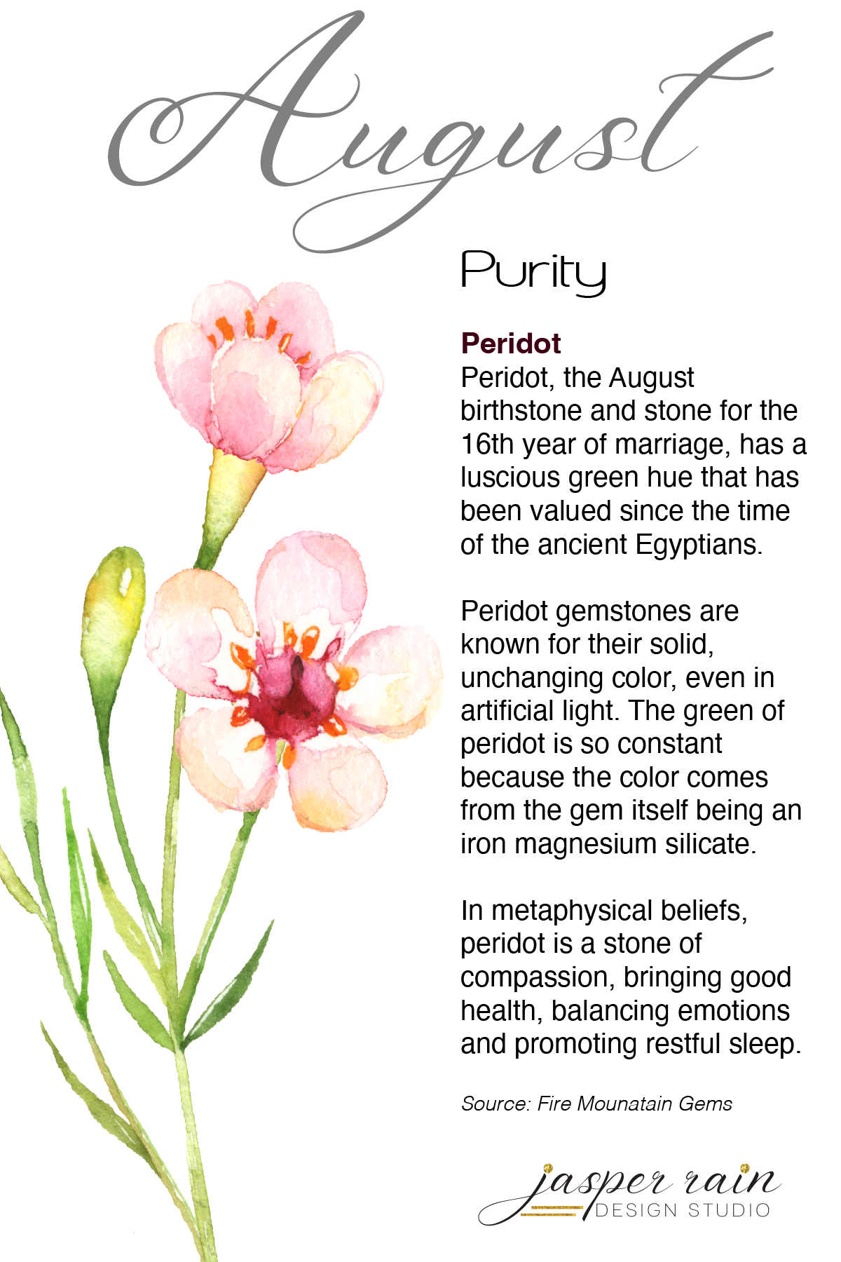 August Peridot earrings