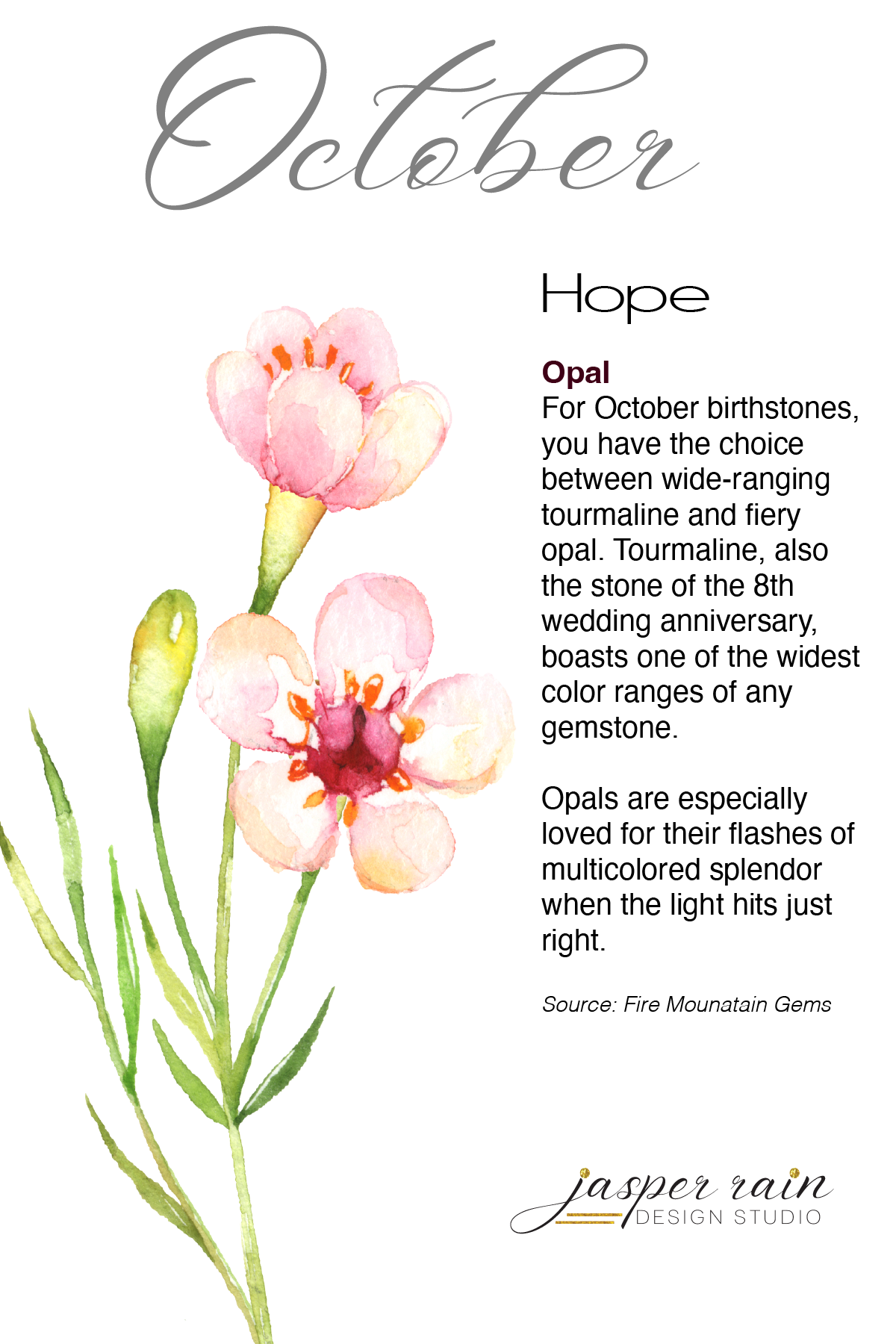 October Opal Earrings