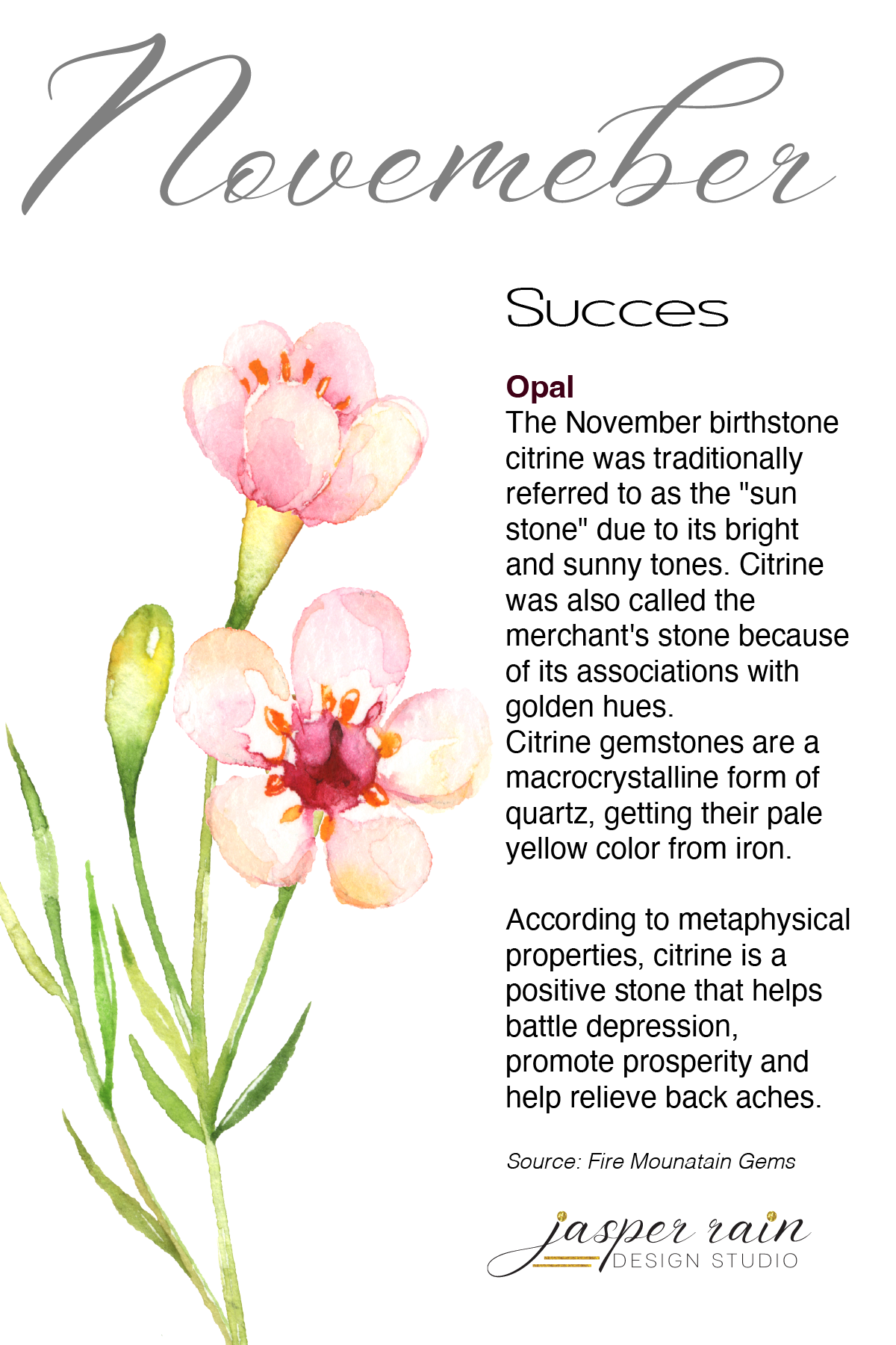 November Citrine Earrings