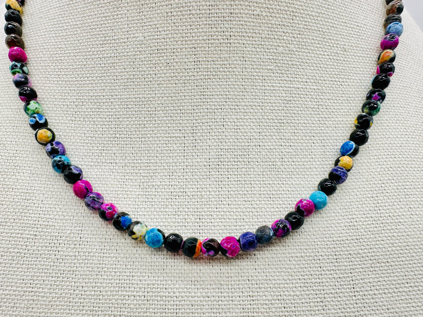 Colorful Tibetan Agate Stone Necklace