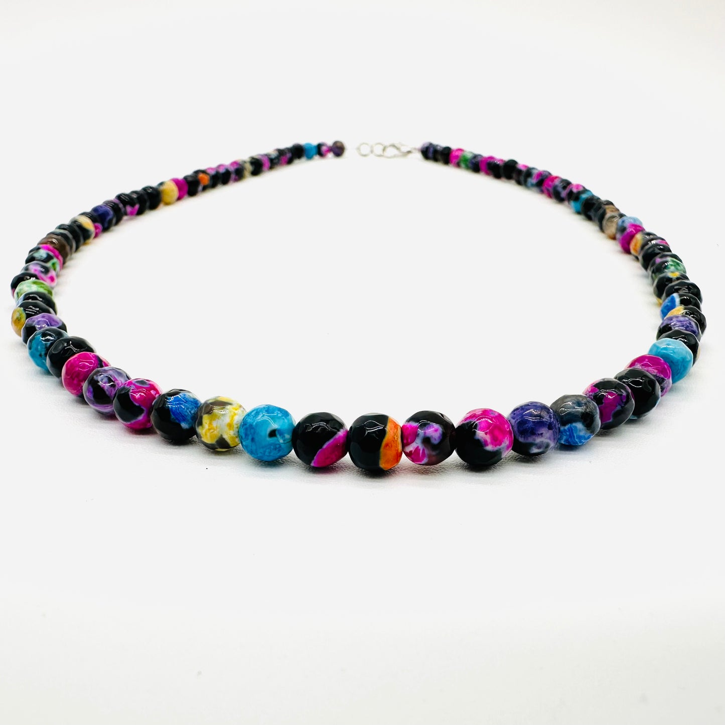 Colorful Tibetan Agate Stone Necklace