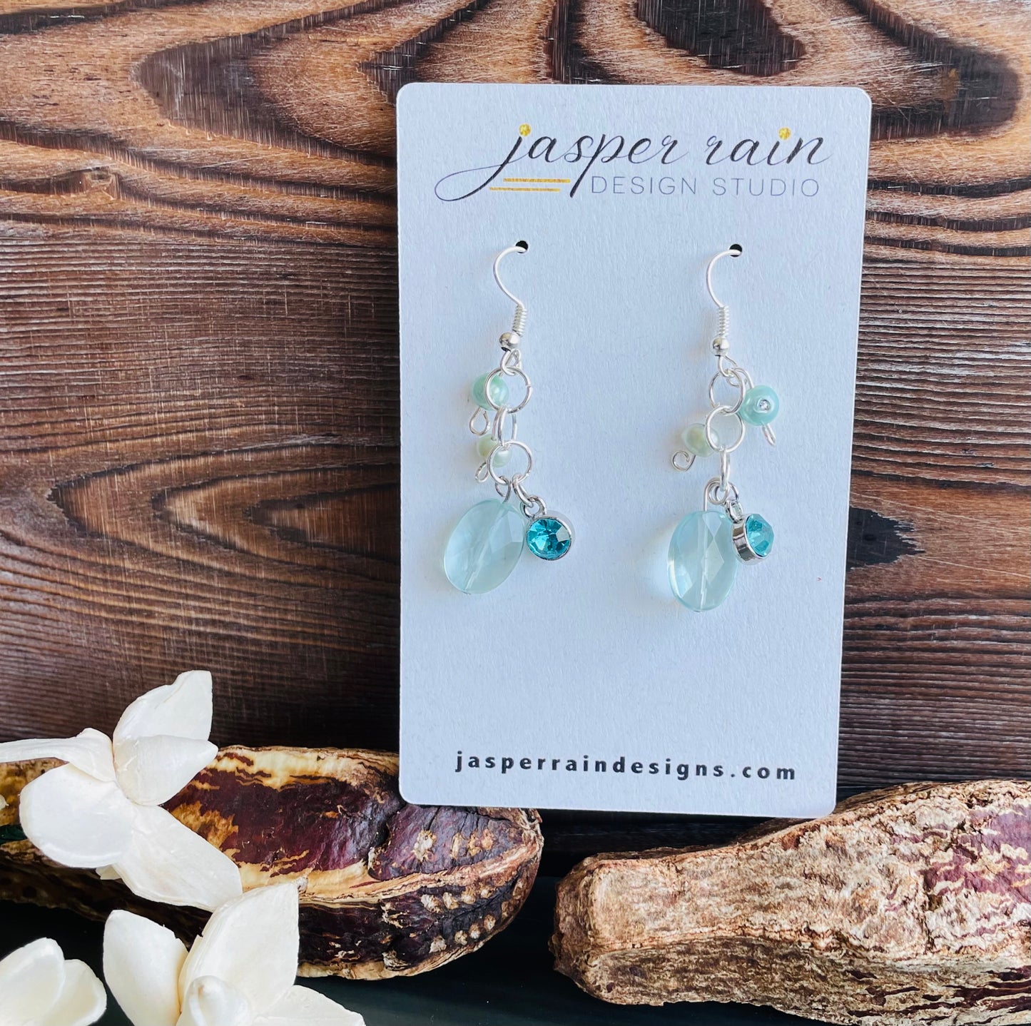 March Aquamarine earrings
