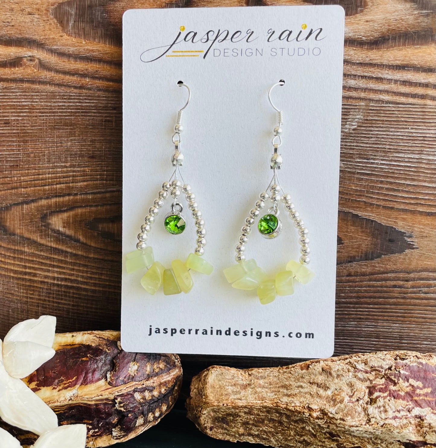 August Peridot earrings