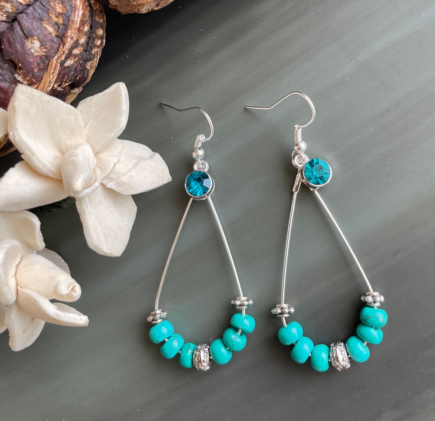 December Turquoise earrings