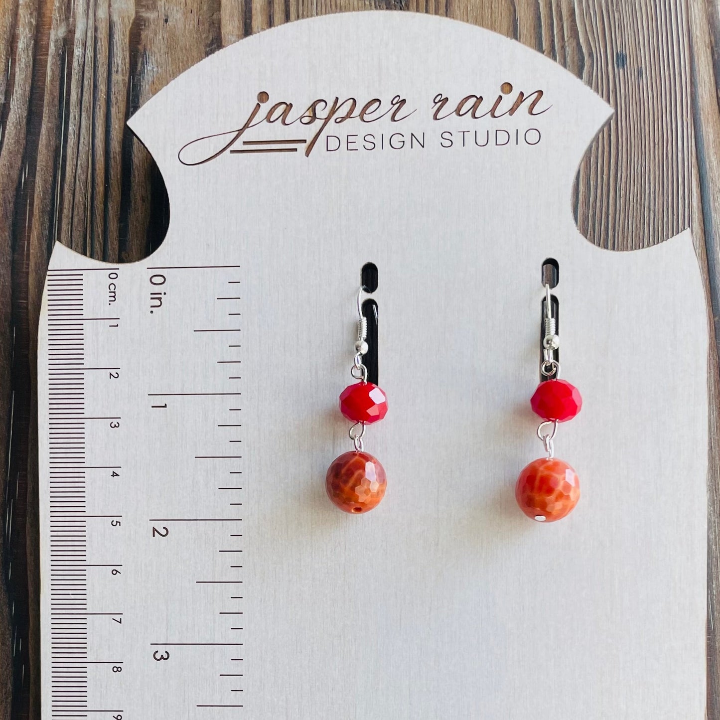 July Ruby earrings