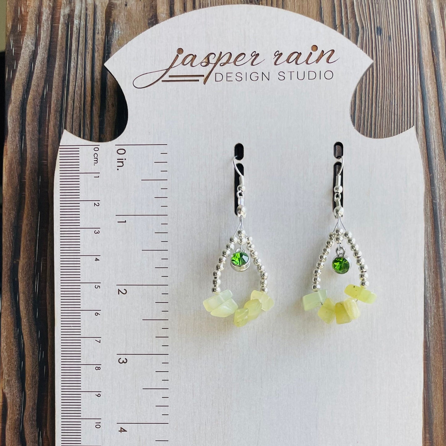 August Peridot earrings