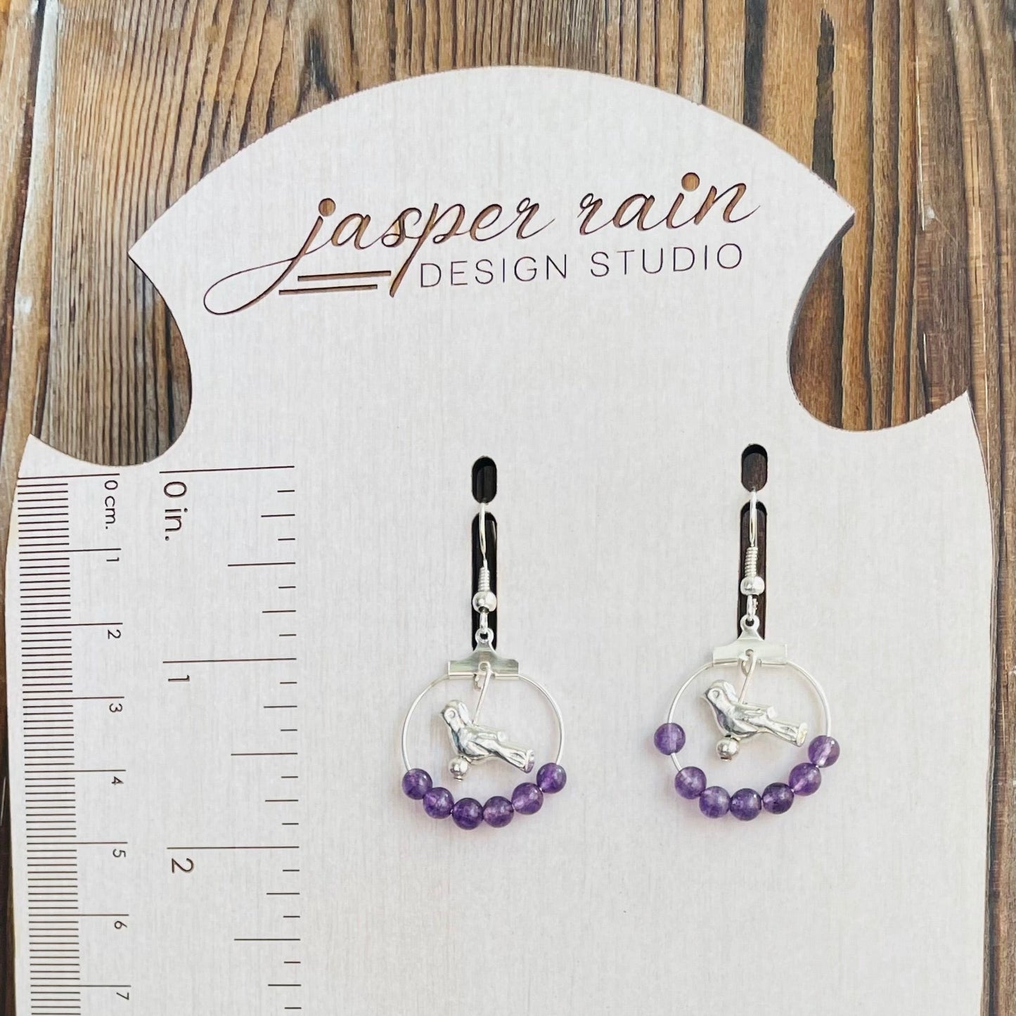 February Amethyst Earrings