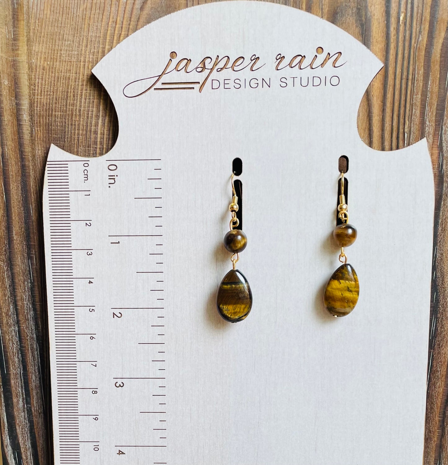 Tiger's Eye dangle earrings