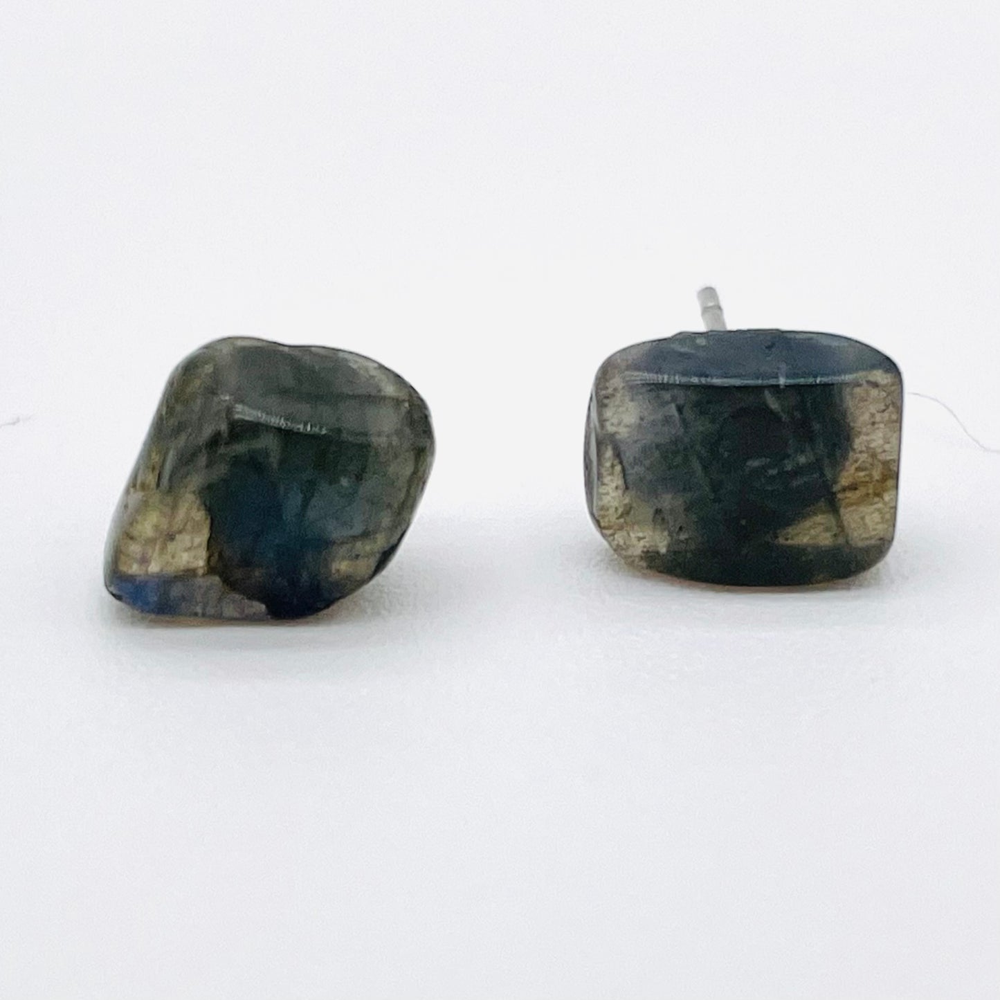Gemstone stud earrings