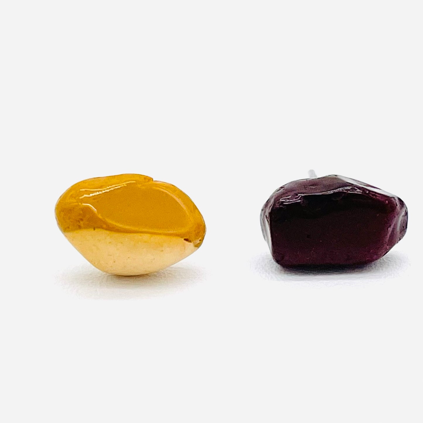 Gemstone stud earrings