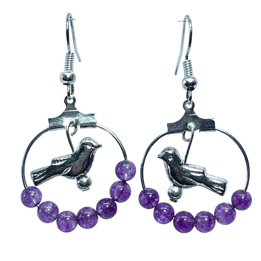 February Amethyst  Earrings