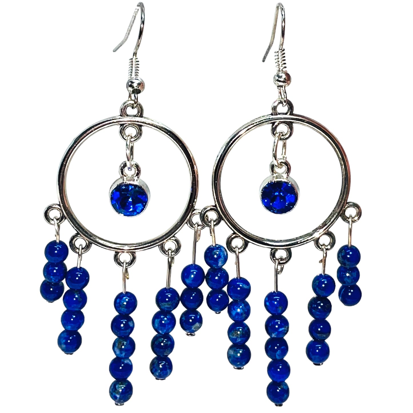 September Sapphire Earrings