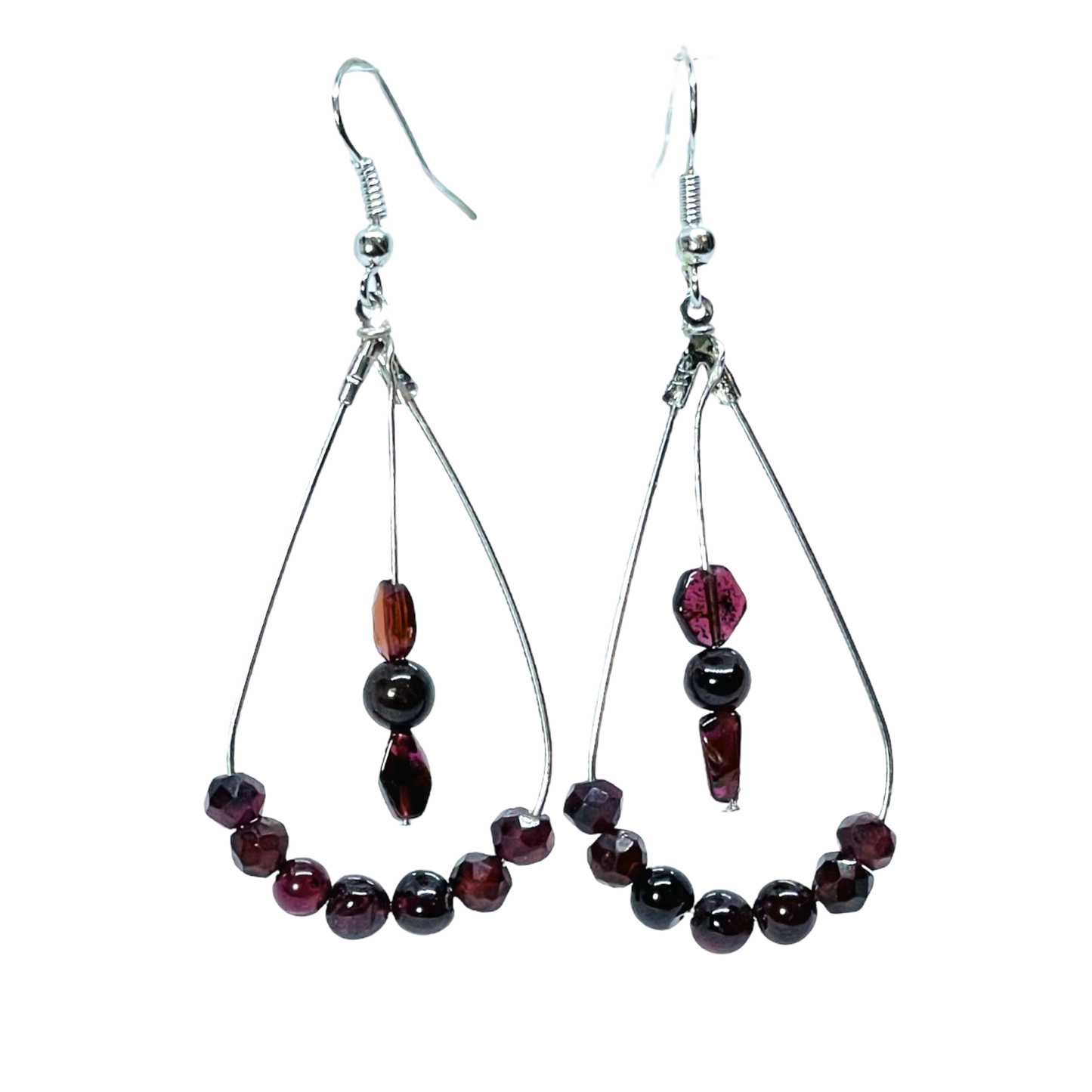 January Garnet earrings