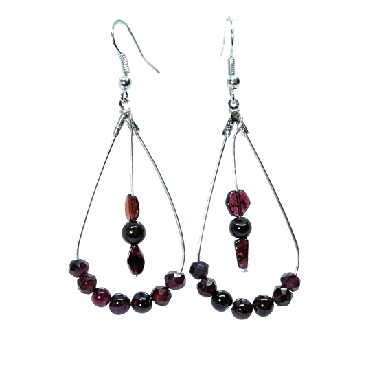 January Garnet earrings