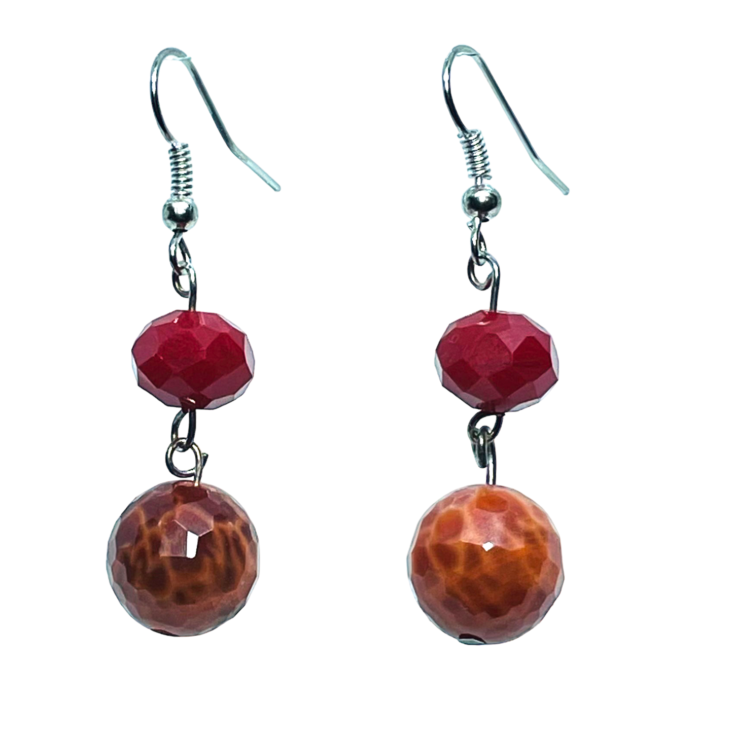 July Ruby earrings