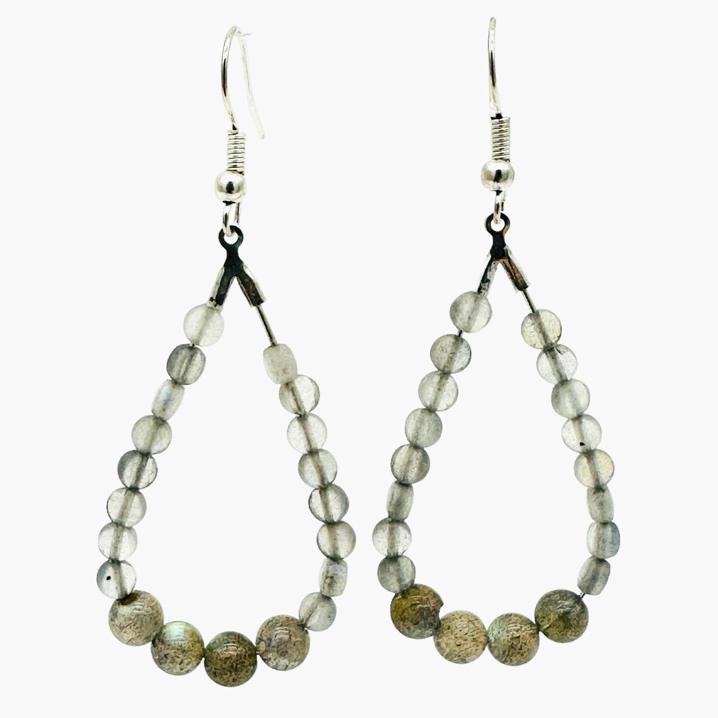 Labradorite teardrop earrings