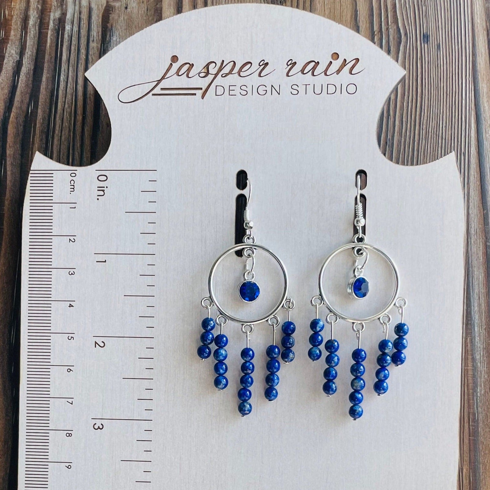September Sapphire Earrings