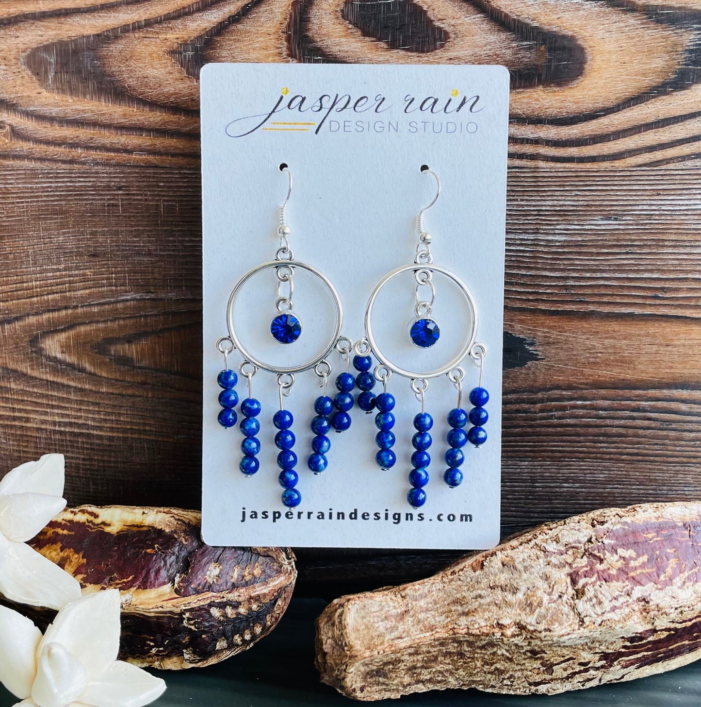 September Sapphire Earrings
