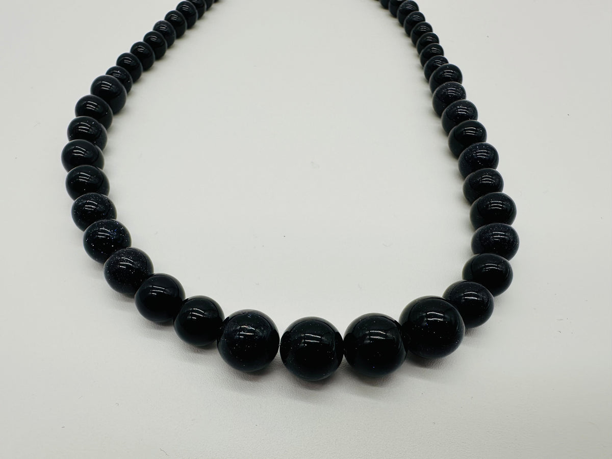 Purple Goldstone Necklace