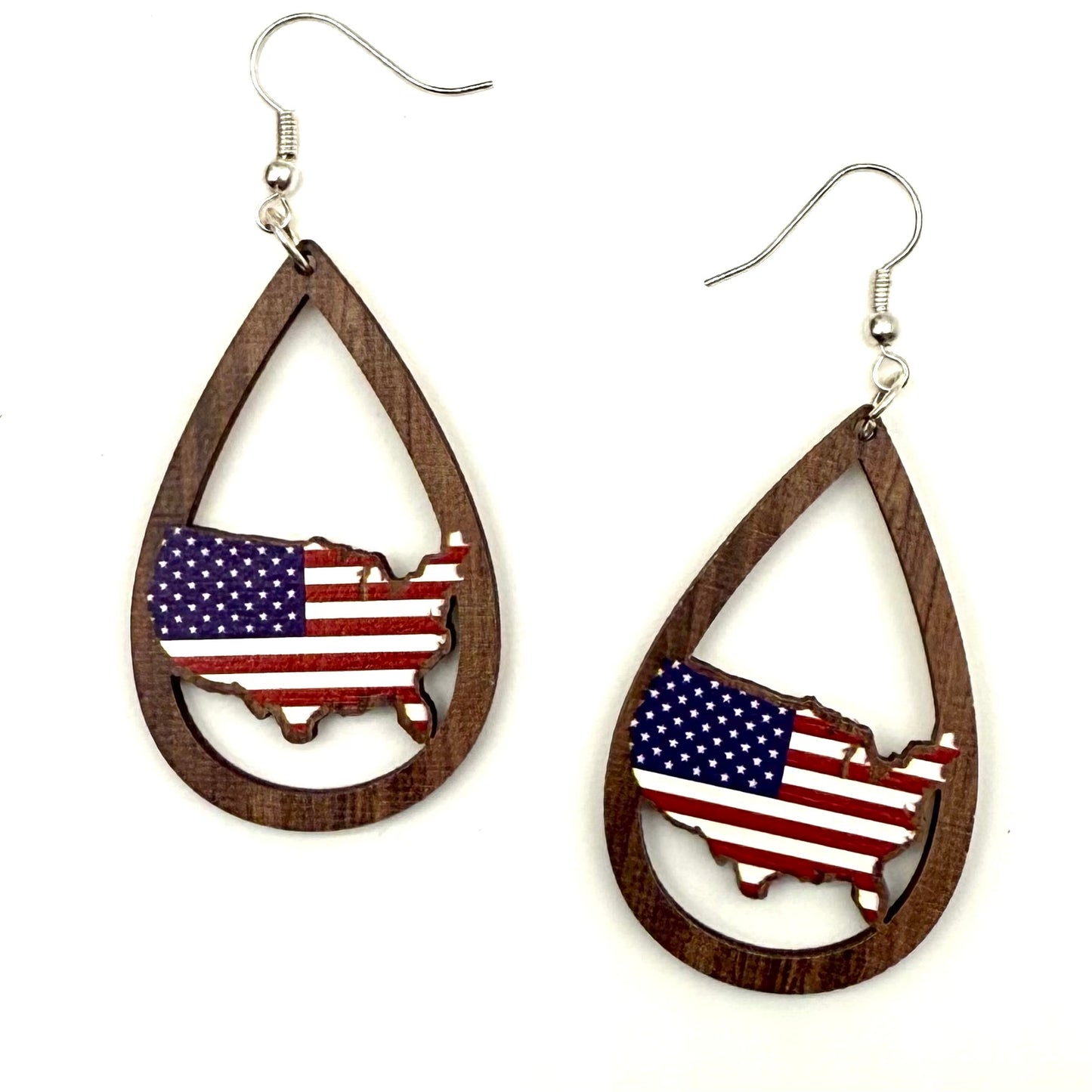 American Flag earrings- CLEARANCE