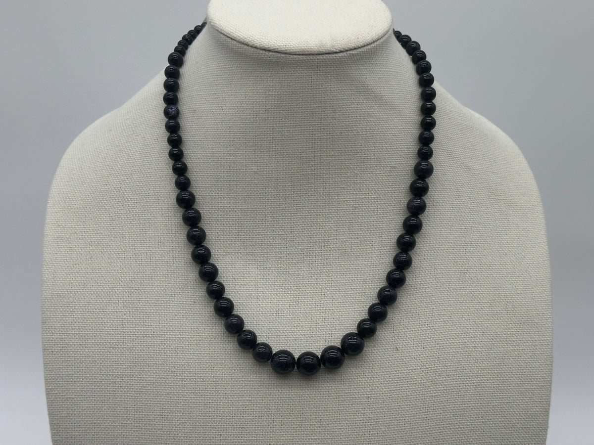 Purple Goldstone Necklace