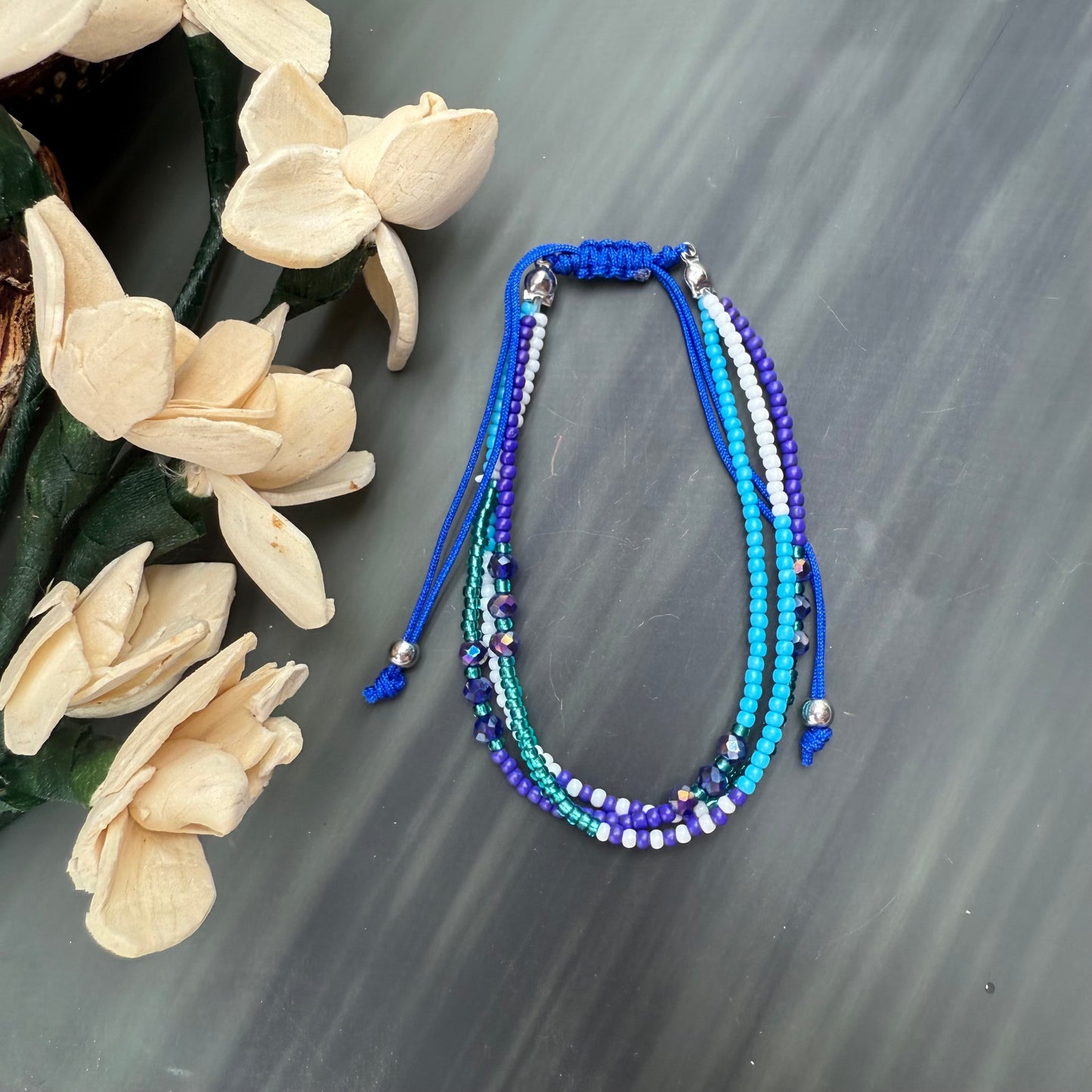 Vibrant Beaded Bracelets, adjustable