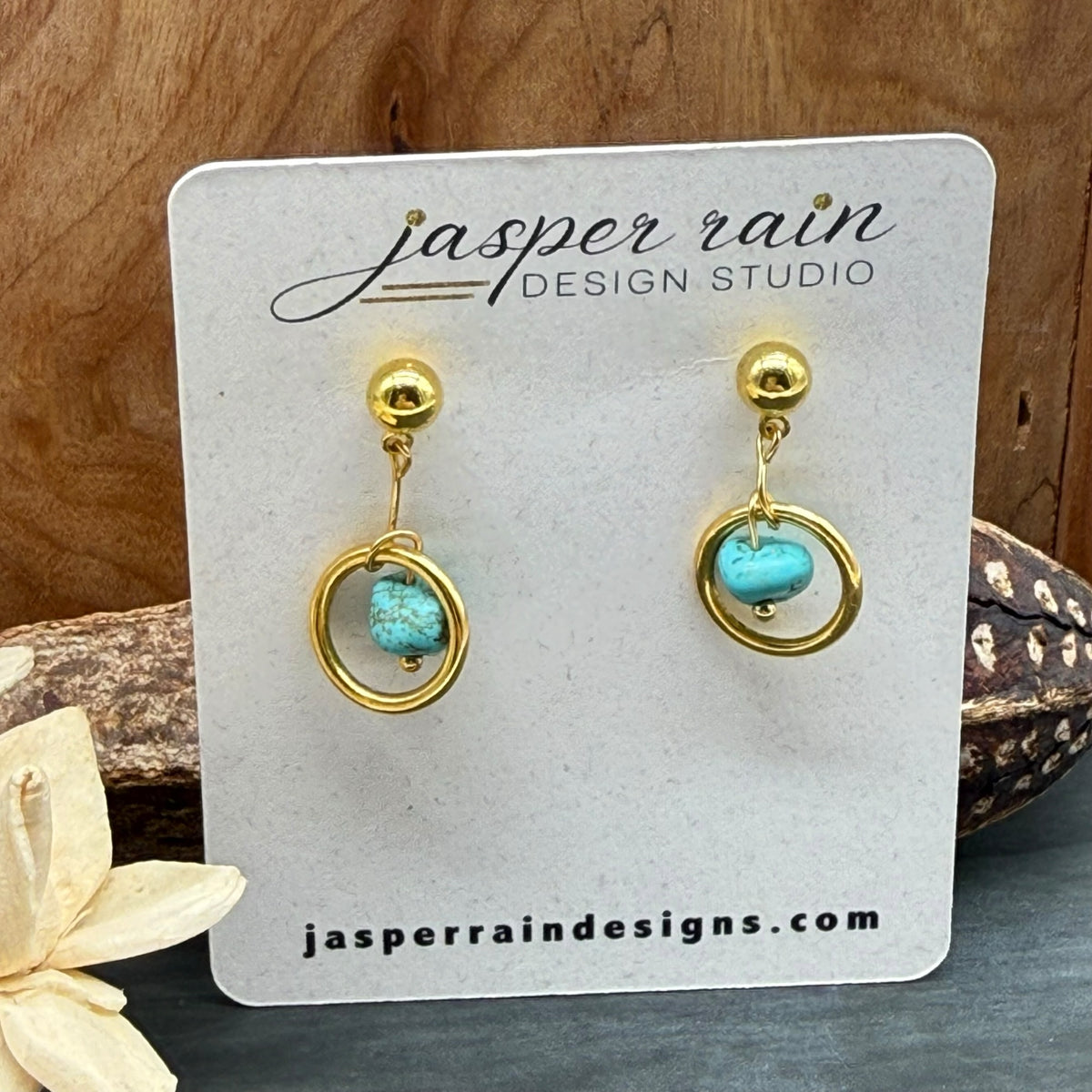 Turquoise Nuggets Earrings