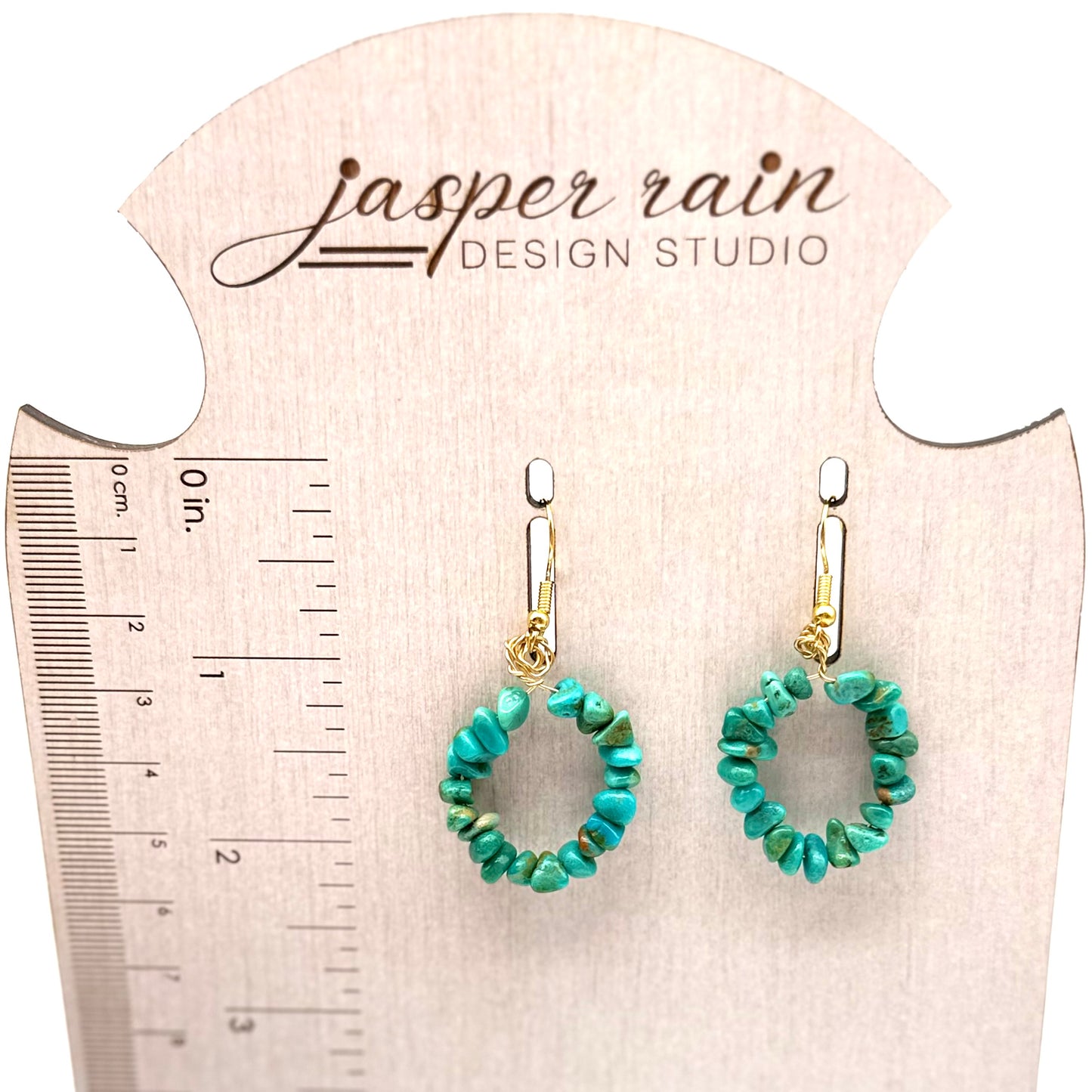 Turquoise hoops