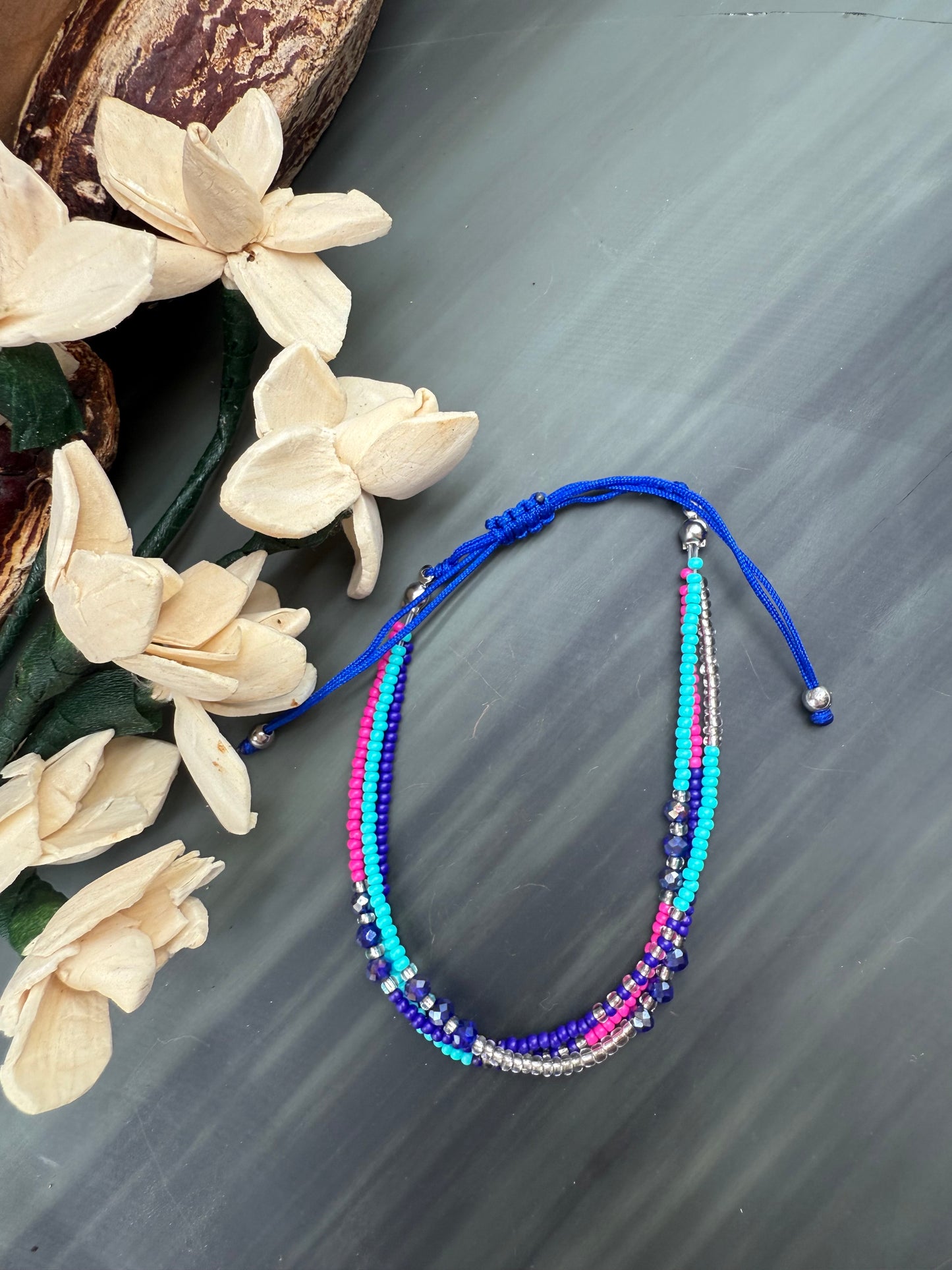 Vibrant Beaded Bracelets, adjustable