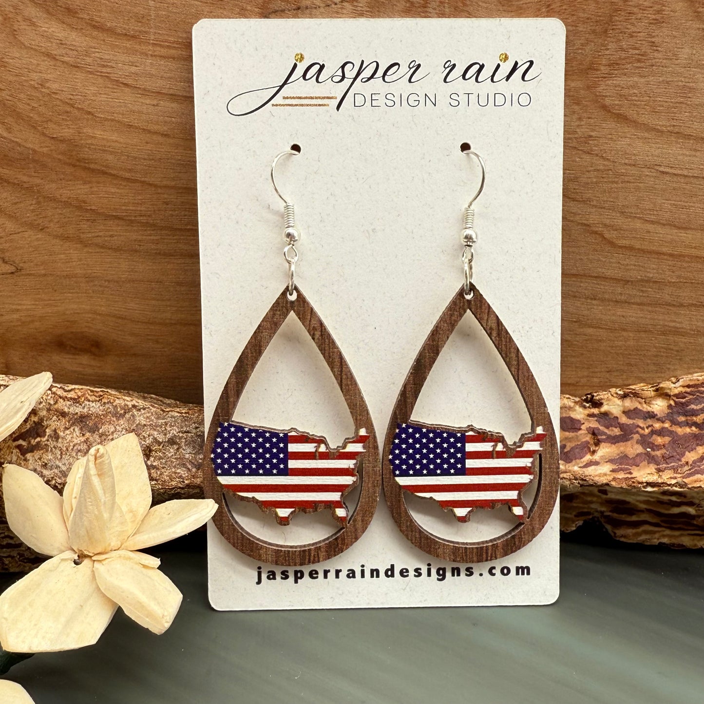 American Flag earrings- CLEARANCE