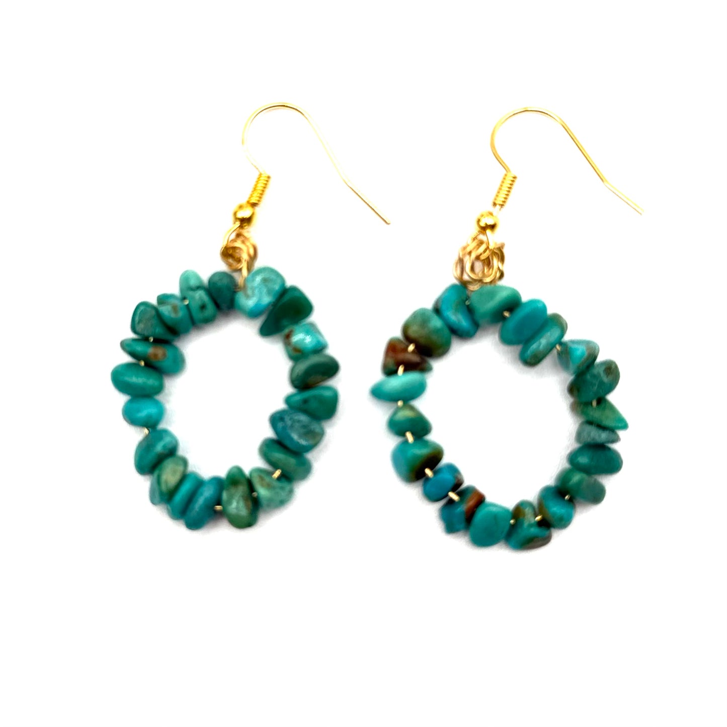 Turquoise hoops