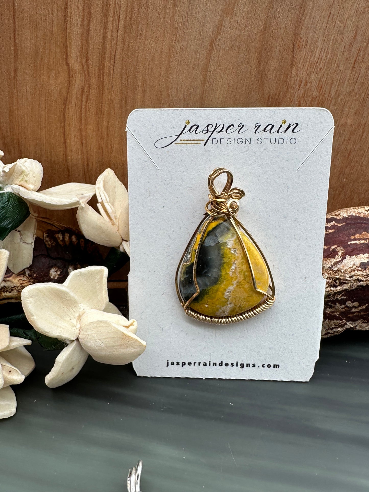 Bumblebee Jasper pendant