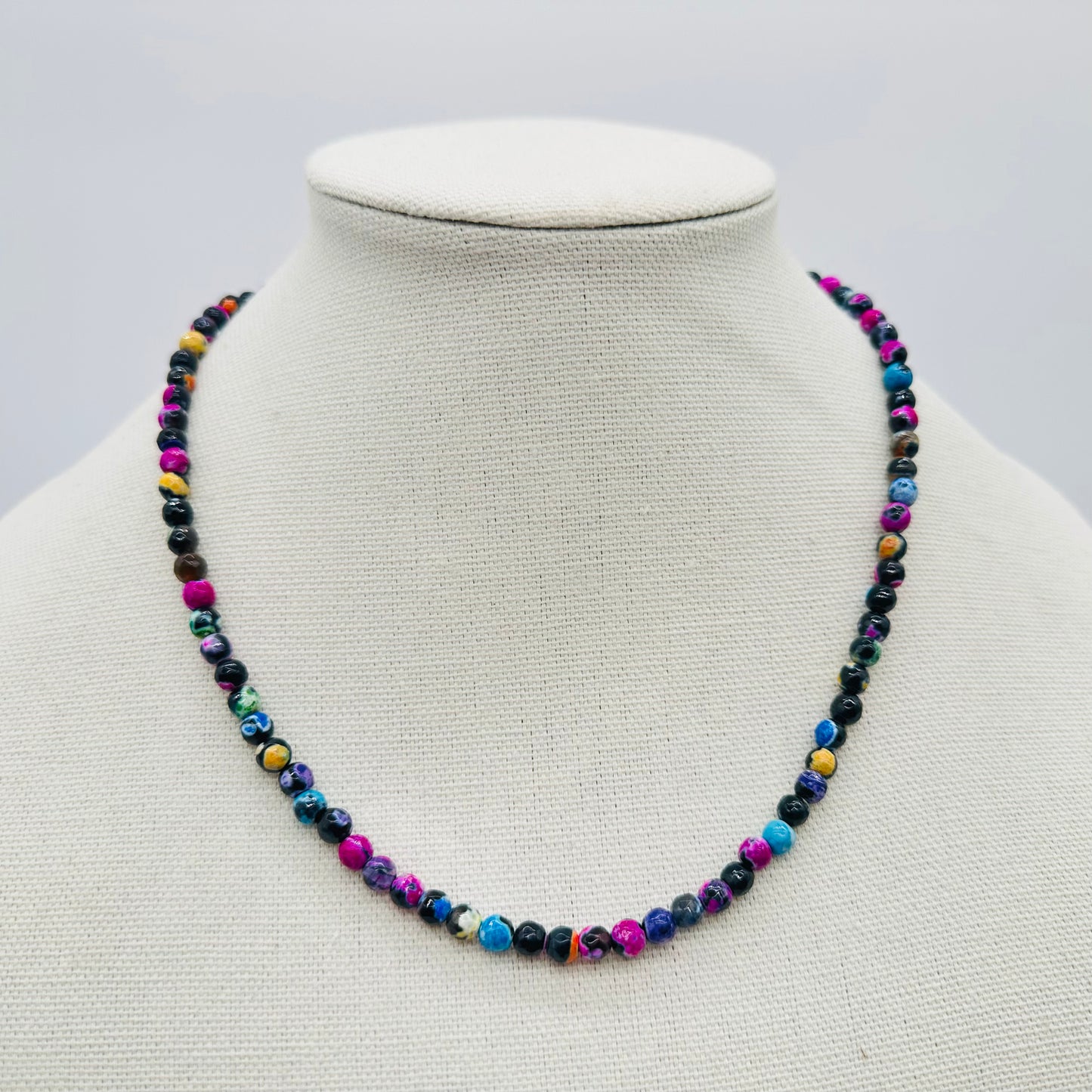 Colorful Tibetan Agate Stone Necklace