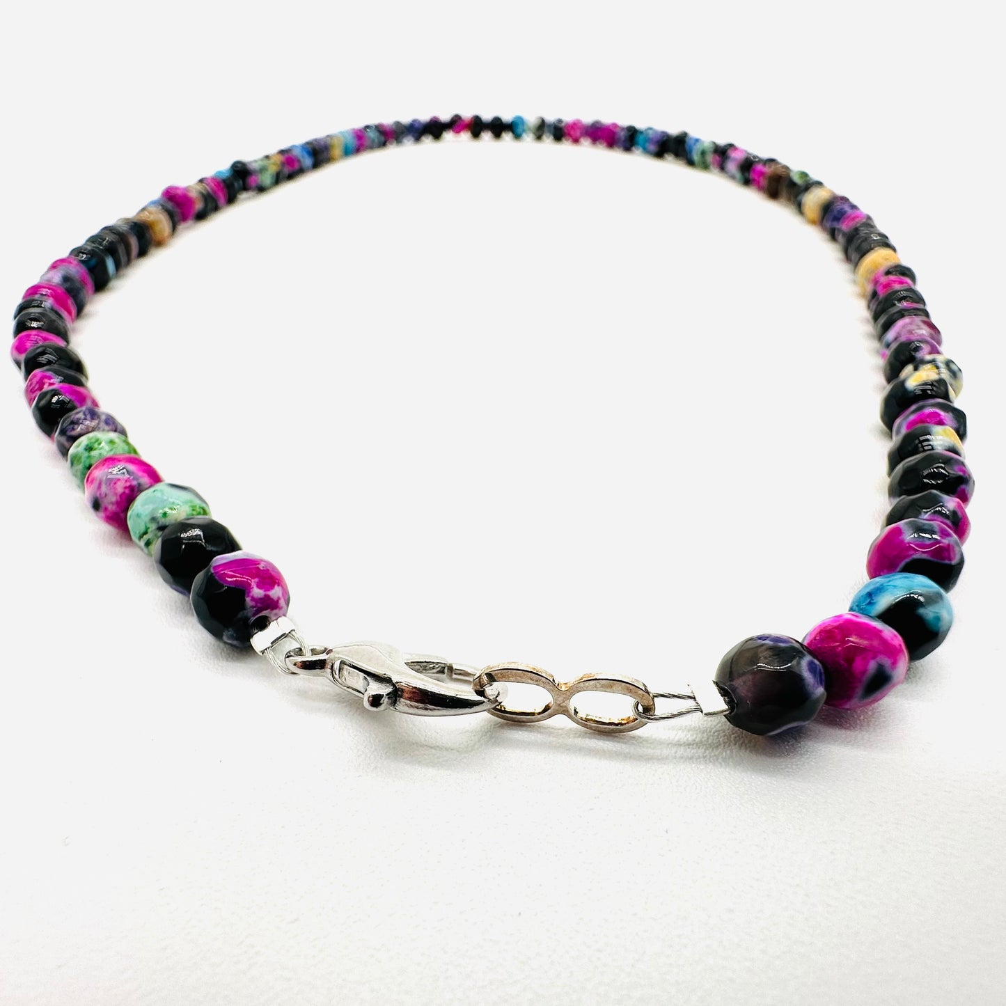 Colorful Tibetan Agate Stone Necklace