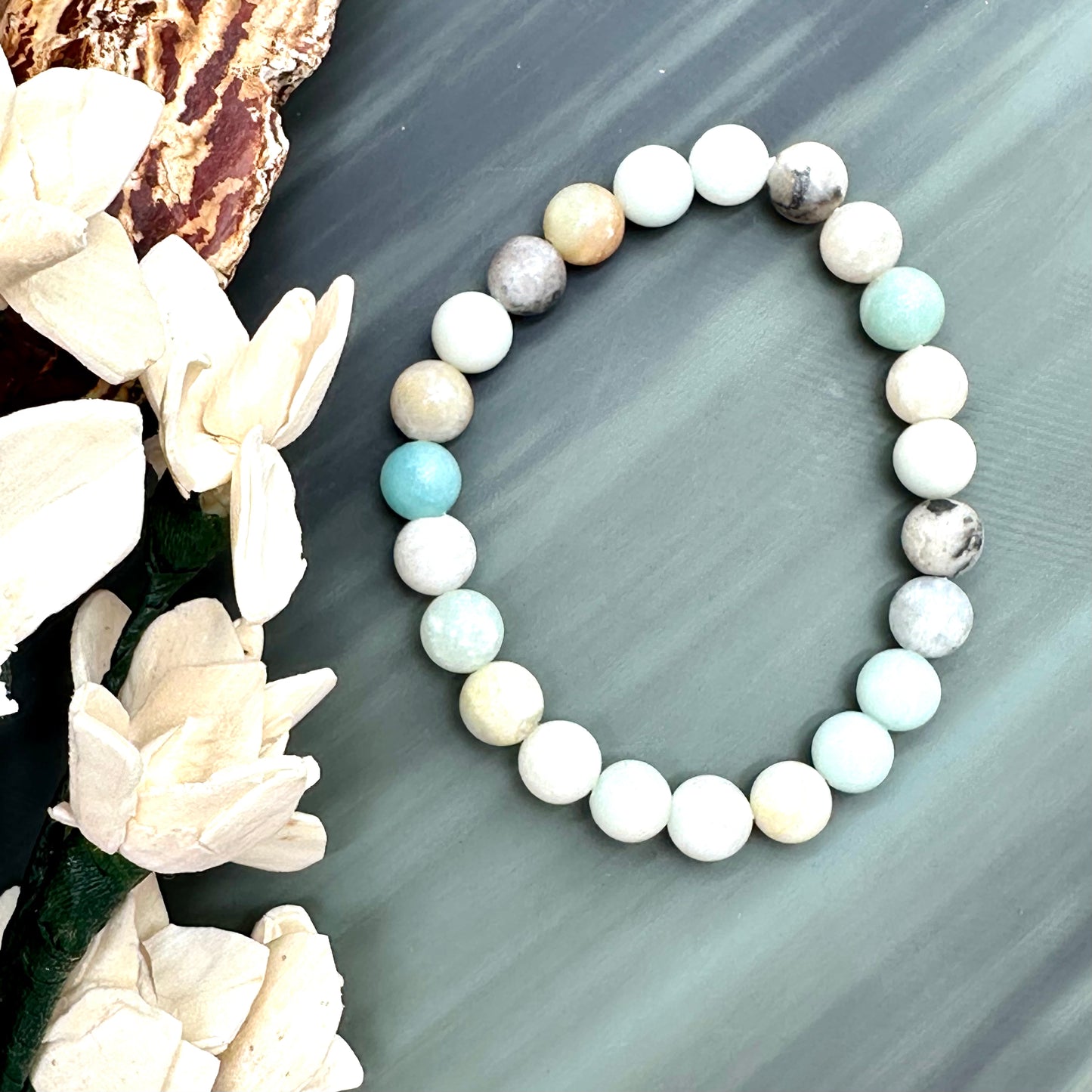 Frosted Jasper Gemstone Bracelet