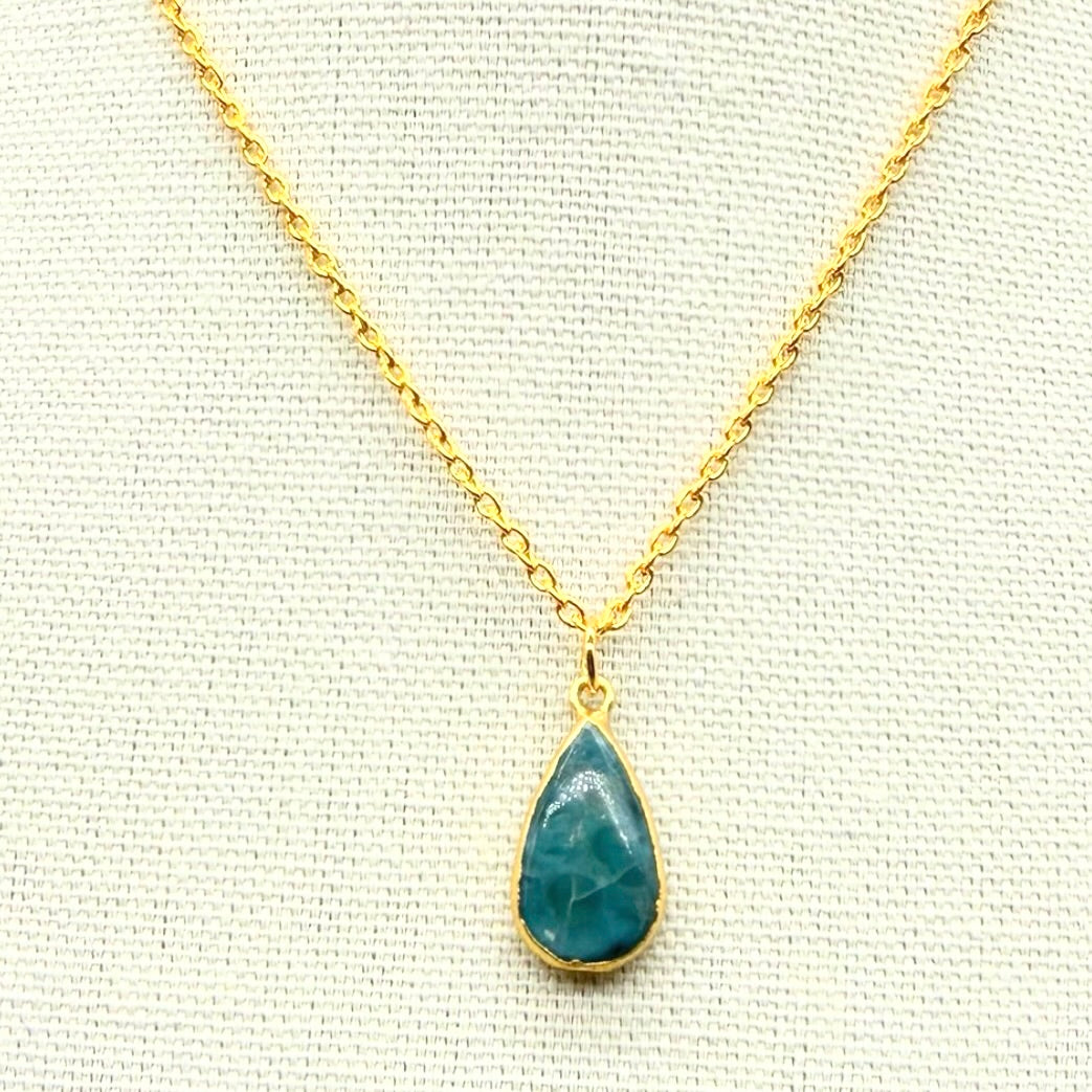 Larimar Pendant Necklace