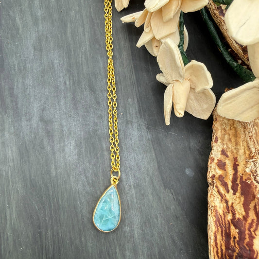 Larimar Pendant Necklace