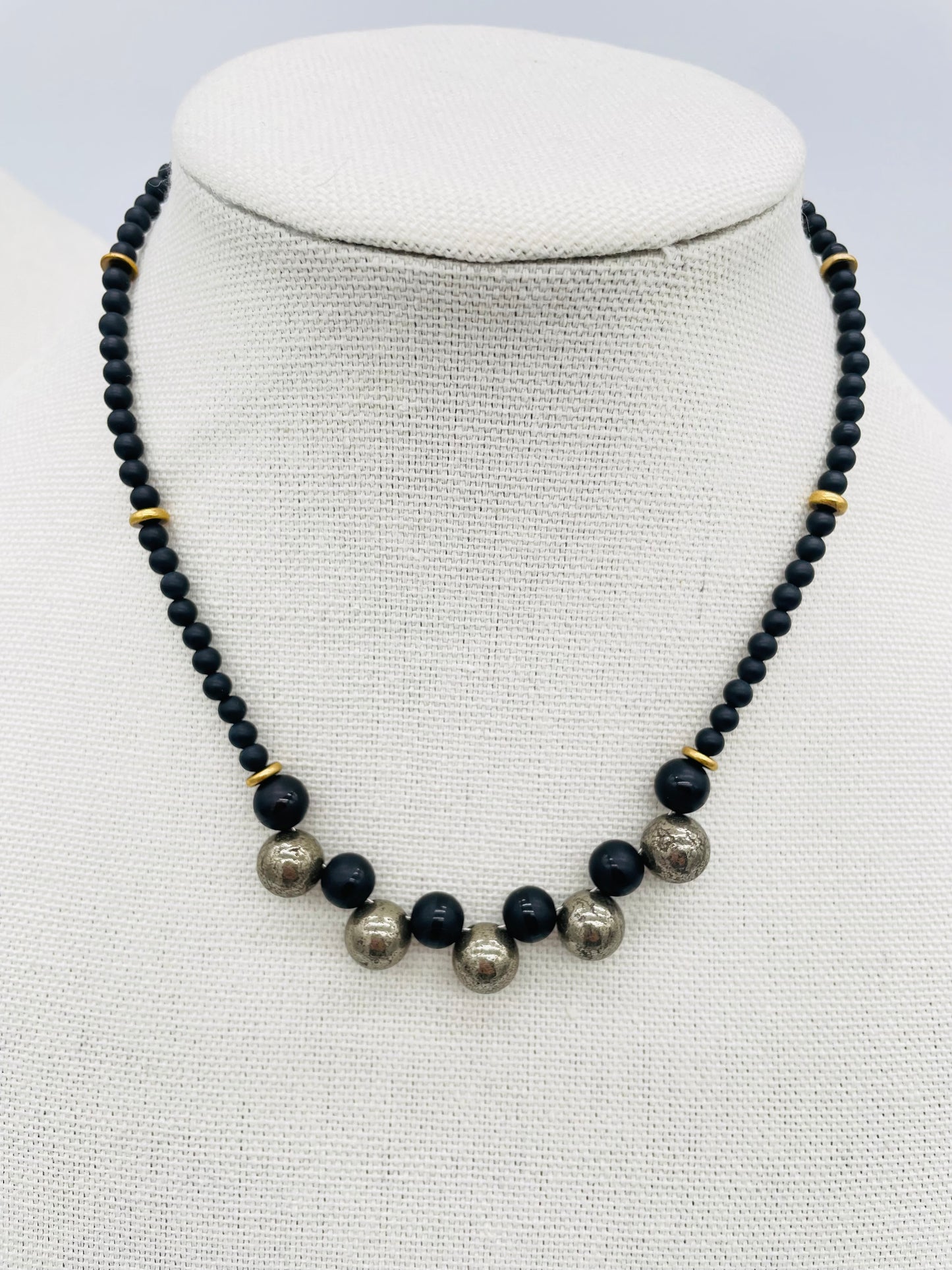 Pyrite and Black Onyx necklace