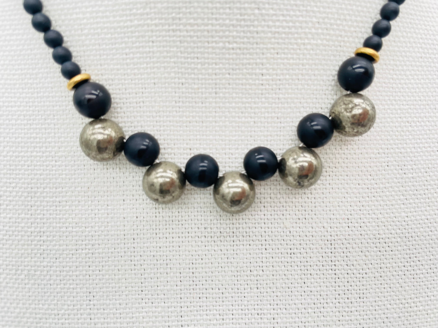 Pyrite and Black Onyx necklace