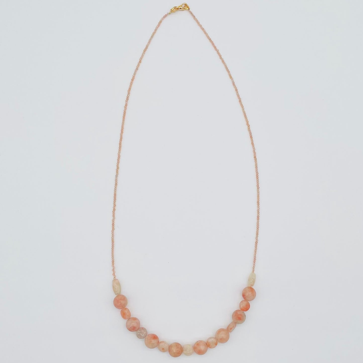 Sparkling Sunstone long necklace