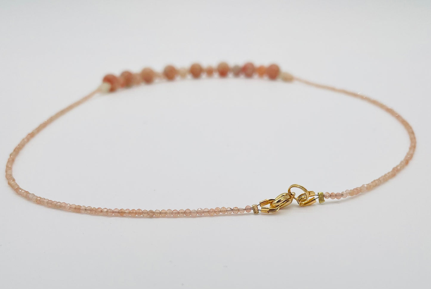 Sparkling Sunstone long necklace